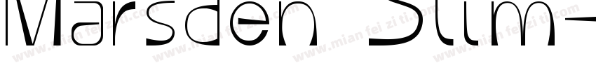 Marsden Slim字体转换